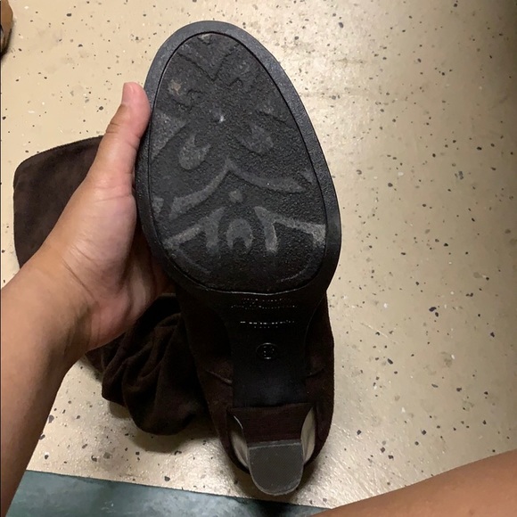 Brown Suede-Like Slouchy Boot - Picture 2 of 2